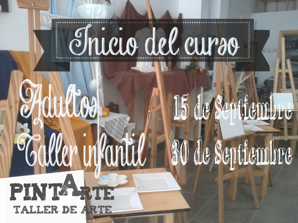Información sobre inicio del curso en Academia Pintarte